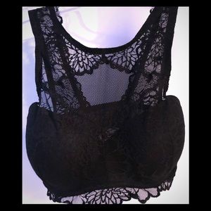 Black Lace PINK Bra MDD